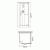 Душевая кабина Orans SR-89101S L white 100x100 с баней профиль Белый задние стенки Белые