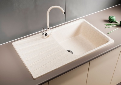 Кухонная мойка Mixline ML-GM20-328 525163 Бежевая