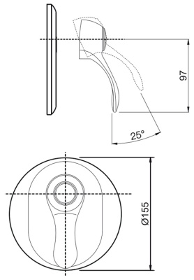 Смеситель для душа Fima Carlo Frattini Lamp F3309X1CR Хром