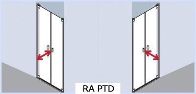 Душевая дверь Kermi Raya RA PTD 08020VAK PTD