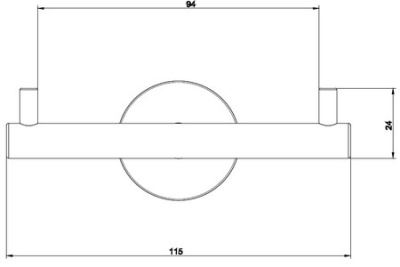Крючок Gessi Minix 15621.031 Хром