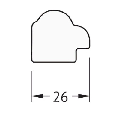 Зеркало Evoform Definite 128х68 Витая бронза