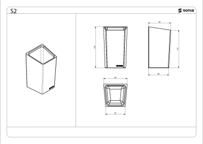 Стакан для зубных щеток Sonia S-2 154289 Белый