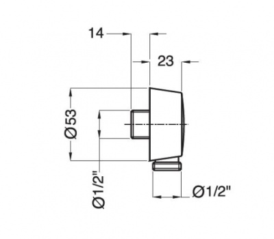 Штуцер Bugnatese 19254 CR (Хром)