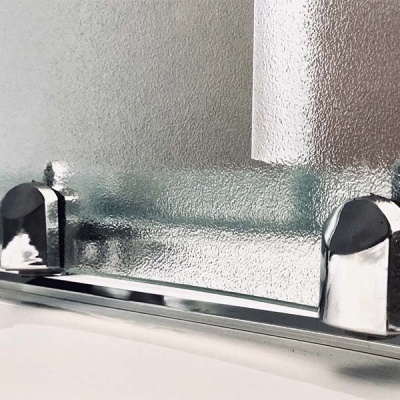 Душевой уголок Royal Bath ВК 120х80 RB8120BK-C-CH-R с поддоном профиль Хром стекло матовое