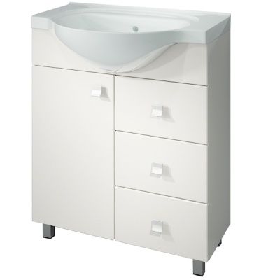 Тумба под раковину Какса-А Домино 70 003013 Белая