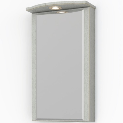 Зеркальный шкаф Какса-А Патина 37 004501 угловой Бежевый с золотом