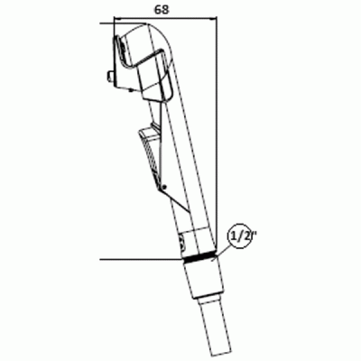 Гигиенический душ GPD STS06 Хром