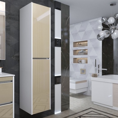 Шкаф пенал Opadiris Фреш 35 Z0000014798 Бежевый