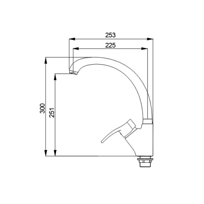 Смеситель для кухни Raiber Zoom R4004 Хром