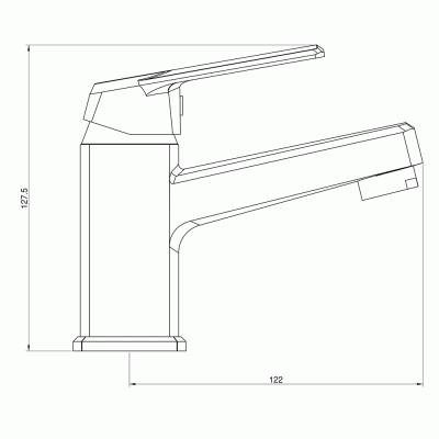 Смеситель для раковины Orange OneLife P02-021w Белый