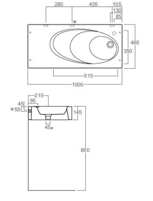 Раковина Simas Bohemien BO 14 Белая