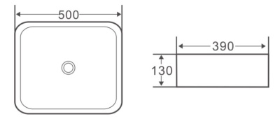 Раковина-чаша BelBagno 50 BB1304 Белая