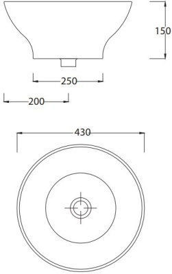 Раковина Artceram Fuori 43 TFL002 01 00 Белая