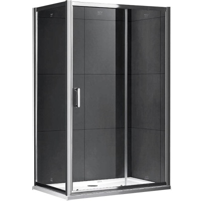 Душевой уголок Gemy S30191E-A85 130х85 профиль Хром стекло прозрачное Душевой уголок Gemy S30191E-A85 130х85 профиль Хром стекло прозрачное