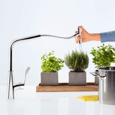 Смеситель для кухни Hansgrohe Metris Select M7115-H320 73803000 Хром