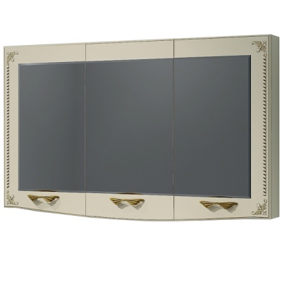 Зеркальный шкаф Какса-А Классик-Д 120 004305 Бежевый Золото