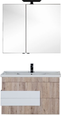 Тумба под раковину Aquanet Мадейра 100 183072 подвесная Дуб кантри