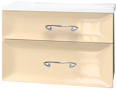 Тумба с раковиной Marka One Delice 75П Cappuccino