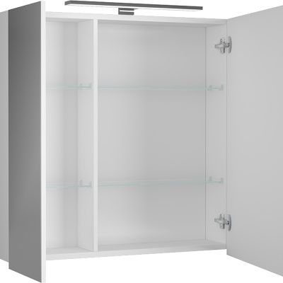 Зеркальный шкаф Diborg Lande 70 77.2104 Белый матовый