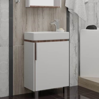 Тумба под раковину Акватон Бэлла 45 1A221501BBAZ0 Белый Джара