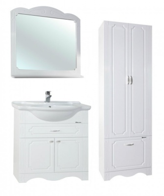 Тумба c раковиной Bellezza Кантри 75 Белая