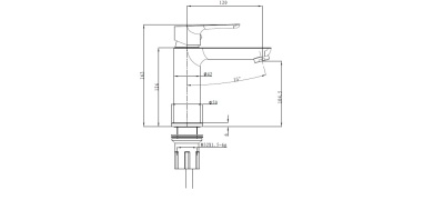 Смеситель для раковины Bien Torres BL11017101 Хром
