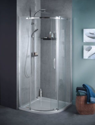 Душевой уголок Jacob Delafon Contra 90x90 R E22R90R-GA профиль Хром стекло прозрачное