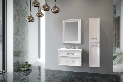 Тумба с раковиной Marka One Delice 75П Cappuccino