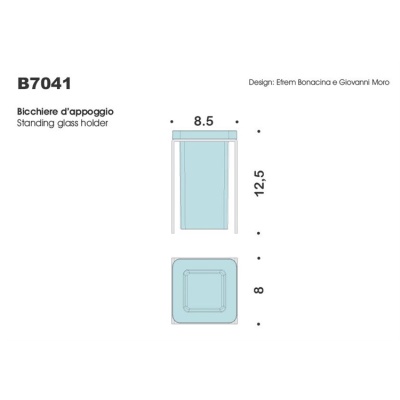 Стакан для зубных щеток Colombo Design Over B7041.satin Сатин