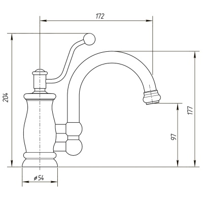 Смеситель для раковины Migliore Vivaldi ML.VIV-9913 Хром