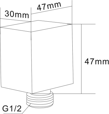 Шланговое подключение Swedbe Platta 5507 Хром