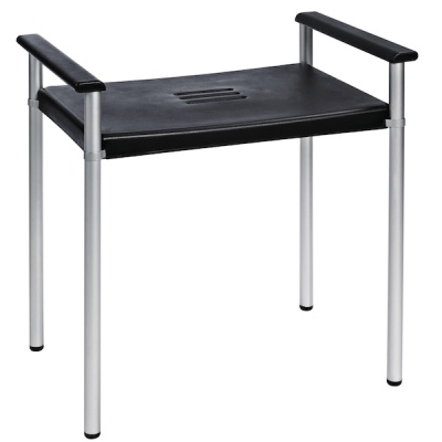 Табурет в ванную Ridder Assistent А0220010 Черный, Хром