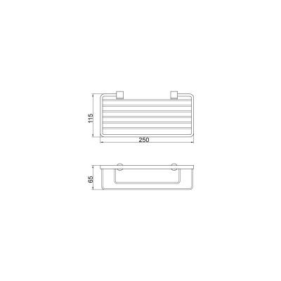 Полка корзина Veragio Basket VR.GFT-9046.BR Бронза