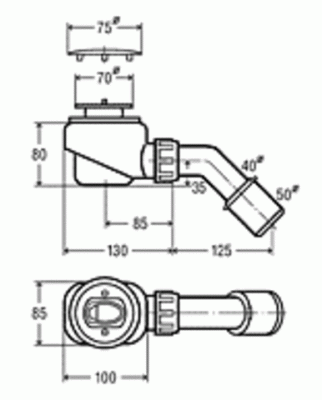 Сифон Viega Domoplex 364755 Белый