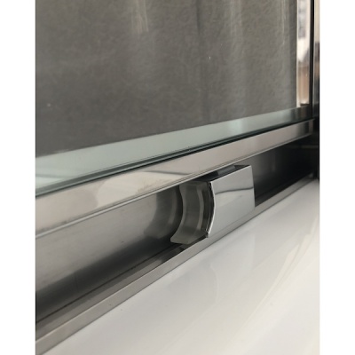 Душевой уголок Royal Bath RB-L-3001-5 100х100 без поддона профиль Хром стекло прозрачное