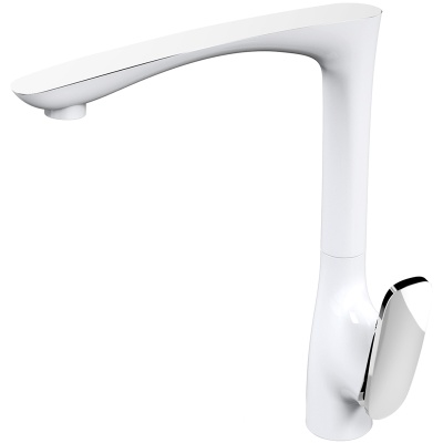 Смеситель для кухни Raiber Dunis R1202 Хром Белый