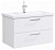 Тумба под раковину Aqwella Манчестер 80 MAN01082 подвесная Белый глянец