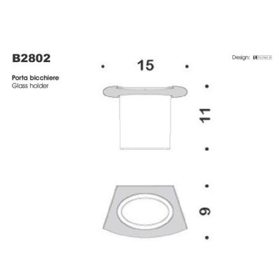 Стакан для зубных щеток Colombo Design Land B2802.000 Хром