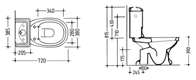 Унитаз Migliore Gianeta ML.GNT-25.802.BI белый/выпуск в пол