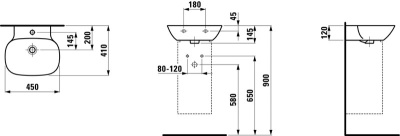 Раковина Laufen Ino 45 8.1530.1 Белая