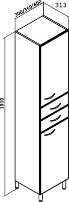 Пенал Runo Универсал 30 Белый