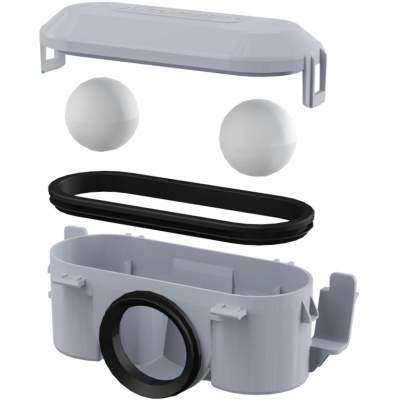 Гидрозатвор Alcaplast P065 для душевого лотка Серый Белый