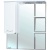 Зеркало со шкафом Bellezza Мари 85 с подсветкой L Белое Зеркало со шкафом Bellezza Мари 85 с подсветкой L Белое