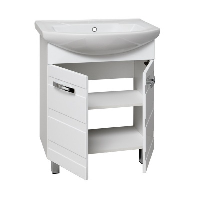 Тумба с раковиной Runo Турин 65 Белая