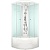 Душевая кабина Domani-Spa Delight 88 High 80x80 DS01D88HWCl10 с гидромассажем профиль Белый задние стенки Белые