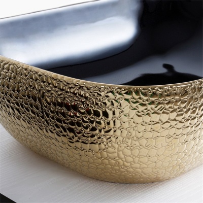 Раковина-чаша Mira 46 MR-4632BG Черная Золото