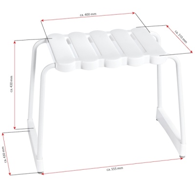 Табурет в ванную Ridder Assistent А00500101 Белый