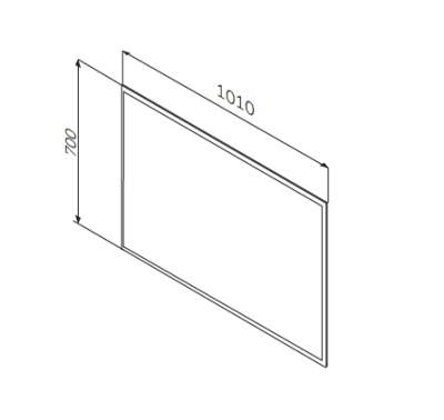 Зеркало AM.PM Spirit V2.0 101 с подсветкой Хром