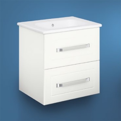 Тумба с раковиной Gustavsberg Iconic 60 подвесная Белая матовая